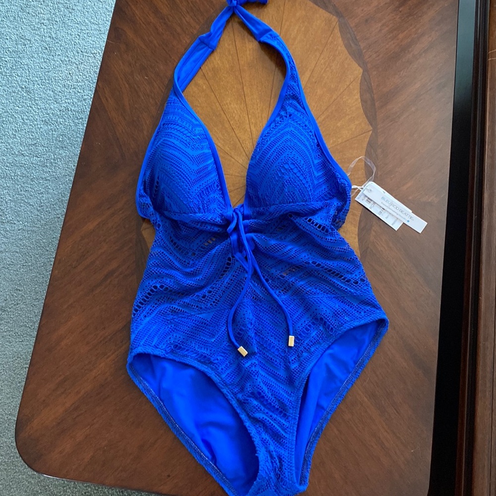 Blue Rod Beattie one piece Swimsuit Size 8. NWT bought at Nordstrom. Royal Blue